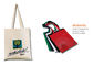 Promotional Printed Cotton Bags , Handle Canvas Tote Long Handle Eco Friendly