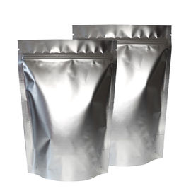 Poches zip-lock argentées scellables non-toxiques de sac d'aluminium pour des sous-vêtements aucune fuite