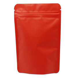 Le zip-lock rouge de papier d'aluminium de Mylar en métal met en sac le cachetage 3 latéral écologique