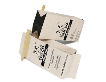 L'emballage de café de papier d'emballage met en sac l'impression latérale d'Eco de gousset avec le lien de bidon